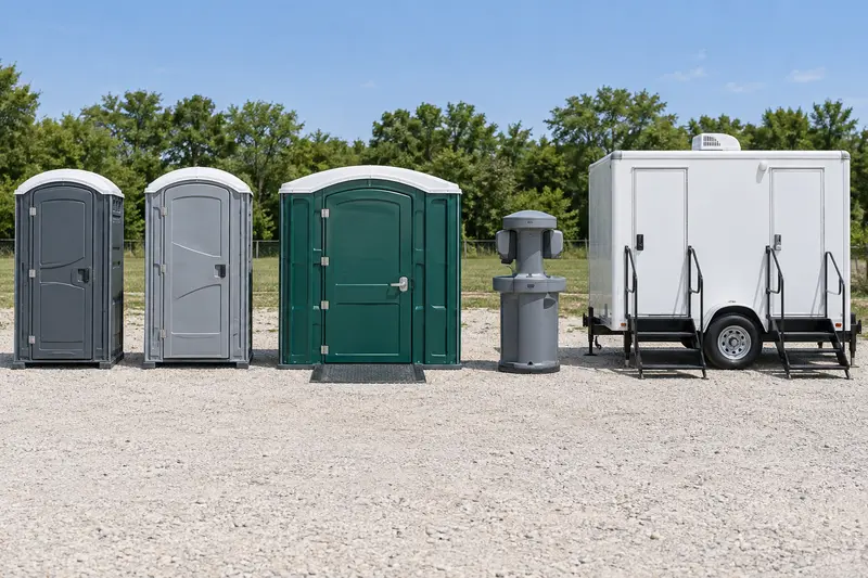 Portable sanitation equipment for rental planning